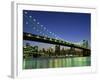 Manhattan Bridge Spanning the East River-Rudy Sulgan-Framed Photographic Print