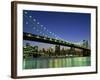 Manhattan Bridge Spanning the East River-Rudy Sulgan-Framed Photographic Print