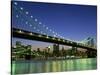 Manhattan Bridge Spanning the East River-Rudy Sulgan-Stretched Canvas