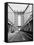 Manhattan Bridge Tower and Roadway-null-Framed Stretched Canvas