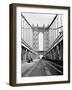 Manhattan Bridge Tower and Roadway-null-Framed Photographic Print