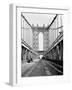 Manhattan Bridge Tower and Roadway-null-Framed Photographic Print