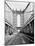 Manhattan Bridge Tower and Roadway-null-Mounted Photographic Print