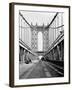 Manhattan Bridge Tower and Roadway-null-Framed Photographic Print