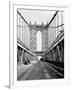 Manhattan Bridge Tower and Roadway-null-Framed Photographic Print