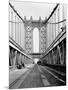 Manhattan Bridge Tower and Roadway-null-Mounted Photographic Print