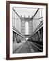 Manhattan Bridge Tower and Roadway-null-Framed Photographic Print