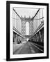 Manhattan Bridge Tower and Roadway-null-Framed Photographic Print