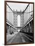 Manhattan Bridge Tower and Roadway-null-Framed Photographic Print