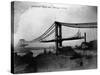 Manhattan Bridge under Construction, 1909-null-Stretched Canvas