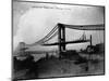 Manhattan Bridge under Construction, 1909-null-Mounted Photographic Print