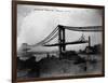 Manhattan Bridge under Construction, 1909-null-Framed Photographic Print