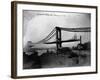 Manhattan Bridge under Construction, 1909-null-Framed Photographic Print