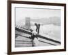 Manhattan Bridge under Construction-null-Framed Photographic Print