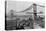 Manhattan Bridge under Construction-null-Stretched Canvas