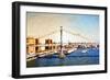 Manhattan Bridge VI - In the Style of Oil Painting-Philippe Hugonnard-Framed Giclee Print