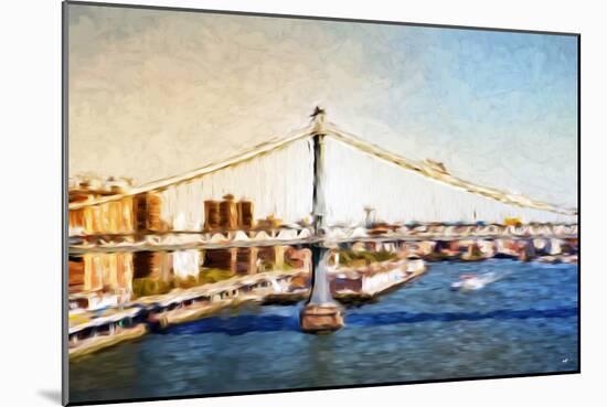 Manhattan Bridge VI - In the Style of Oil Painting-Philippe Hugonnard-Mounted Giclee Print