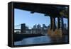 Manhattan Bridge , View of Brooklyn Bridge, 2020, (Photograph)-Anthony Butera-Framed Stretched Canvas