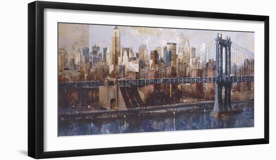 Manhattan Bridge View-Marti Bofarull-Framed Giclee Print