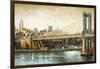 Manhattan Bridge View-Matthew Daniels-Framed Art Print