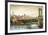 Manhattan Bridge View-Matthew Daniels-Framed Art Print