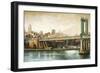 Manhattan Bridge View-Matthew Daniels-Framed Premium Giclee Print