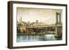 Manhattan Bridge View-Matthew Daniels-Framed Art Print