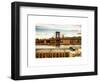 Manhattan Bridge with the Empire State Building at Sunset from Brooklyn-Philippe Hugonnard-Framed Art Print