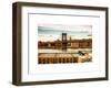 Manhattan Bridge with the Empire State Building at Sunset from Brooklyn-Philippe Hugonnard-Framed Art Print