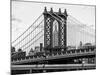 Manhattan Bridge with the Empire State Building Center from Brooklyn Bridge-Philippe Hugonnard-Mounted Photographic Print