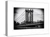 Manhattan Bridge with the Empire State Building Center from Brooklyn Bridge-Philippe Hugonnard-Stretched Canvas