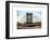 Manhattan Bridge with the Empire State Building Center from Brooklyn Bridge-Philippe Hugonnard-Framed Art Print