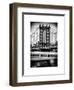 Manhattan Bridge with the Empire State Building Center from Brooklyn Bridge-Philippe Hugonnard-Framed Art Print