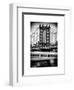 Manhattan Bridge with the Empire State Building Center from Brooklyn Bridge-Philippe Hugonnard-Framed Art Print