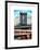 Manhattan Bridge with the Empire State Building Center from Brooklyn Bridge-Philippe Hugonnard-Framed Art Print