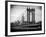 Manhattan Bridge with the Empire State Building from Brooklyn Bridge-Philippe Hugonnard-Framed Photographic Print