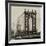 Manhattan Bridge with the Empire State Building from Brooklyn Bridge-Philippe Hugonnard-Framed Photographic Print