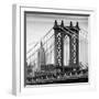 Manhattan Bridge with the Empire State Building from Brooklyn Bridge-Philippe Hugonnard-Framed Premium Photographic Print