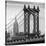 Manhattan Bridge with the Empire State Building from Brooklyn Bridge-Philippe Hugonnard-Stretched Canvas