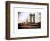 Manhattan Bridge with the Empire State Building from Brooklyn Bridge-Philippe Hugonnard-Framed Art Print