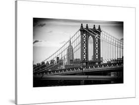 Manhattan Bridge with the Empire State Building from Brooklyn Bridge-Philippe Hugonnard-Stretched Canvas