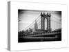 Manhattan Bridge with the Empire State Building from Brooklyn Bridge-Philippe Hugonnard-Stretched Canvas