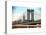 Manhattan Bridge with the Empire State Building from Brooklyn Bridge-Philippe Hugonnard-Stretched Canvas