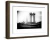 Manhattan Bridge with the Empire State Building from Brooklyn Bridge-Philippe Hugonnard-Framed Art Print