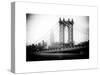 Manhattan Bridge with the Empire State Building from Brooklyn Bridge-Philippe Hugonnard-Stretched Canvas