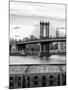 Manhattan Bridge with the Empire State Building from Brooklyn-Philippe Hugonnard-Mounted Photographic Print