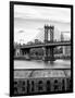 Manhattan Bridge with the Empire State Building from Brooklyn-Philippe Hugonnard-Framed Photographic Print