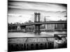 Manhattan Bridge with the Empire State Building from Brooklyn-Philippe Hugonnard-Mounted Photographic Print