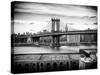 Manhattan Bridge with the Empire State Building from Brooklyn-Philippe Hugonnard-Stretched Canvas