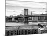 Manhattan Bridge with the Empire State Building from Brooklyn-Philippe Hugonnard-Mounted Photographic Print